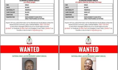 NDLEA Declares 4 Members Of ‘Barryshine’ Drug Cartel Wanted Over Cocaine Shipments